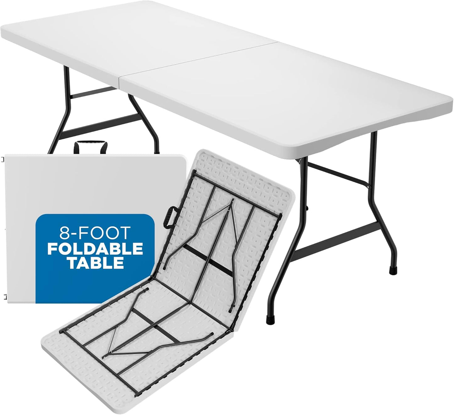 Sorfey Folding Table 8-Foot X 30 inch for Events and Gatherings