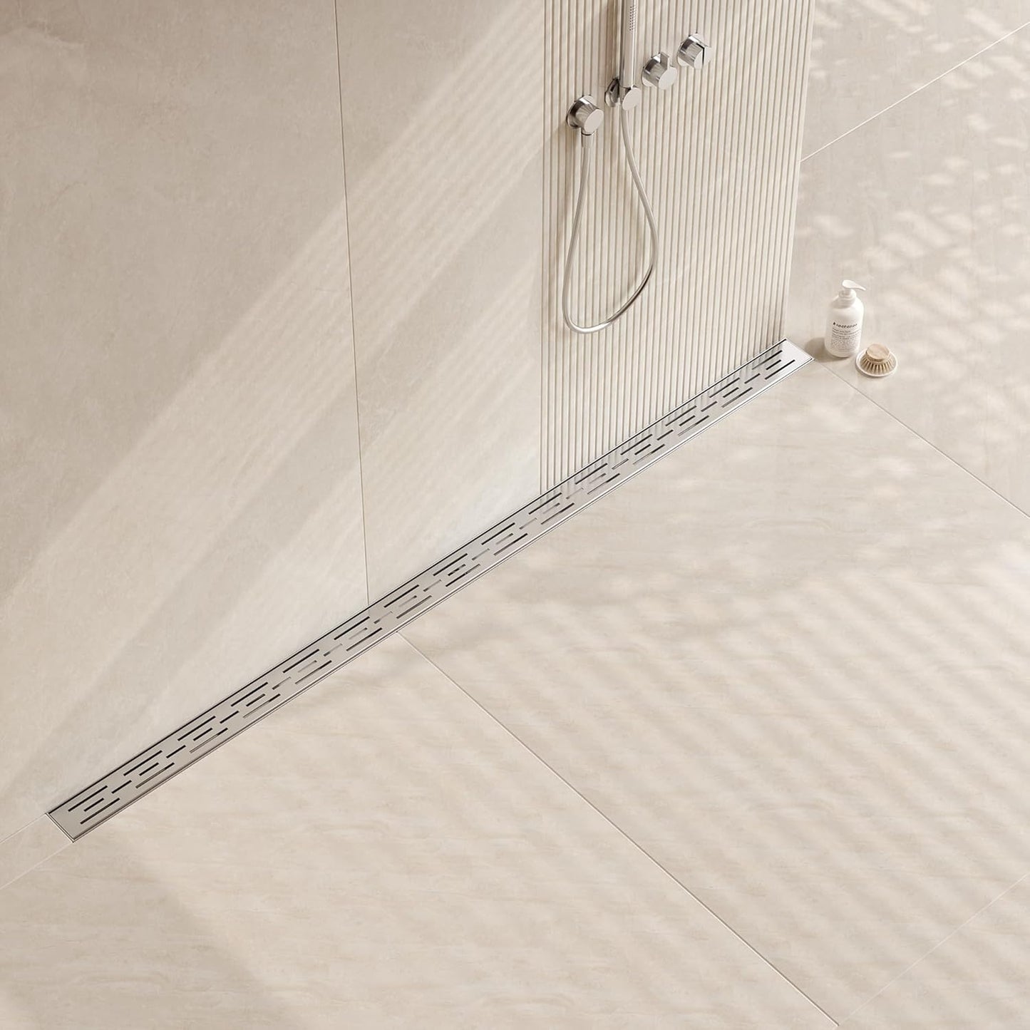 Neodrain 60 Inch Rectangular Linear Shower Drain for Bathrooms
