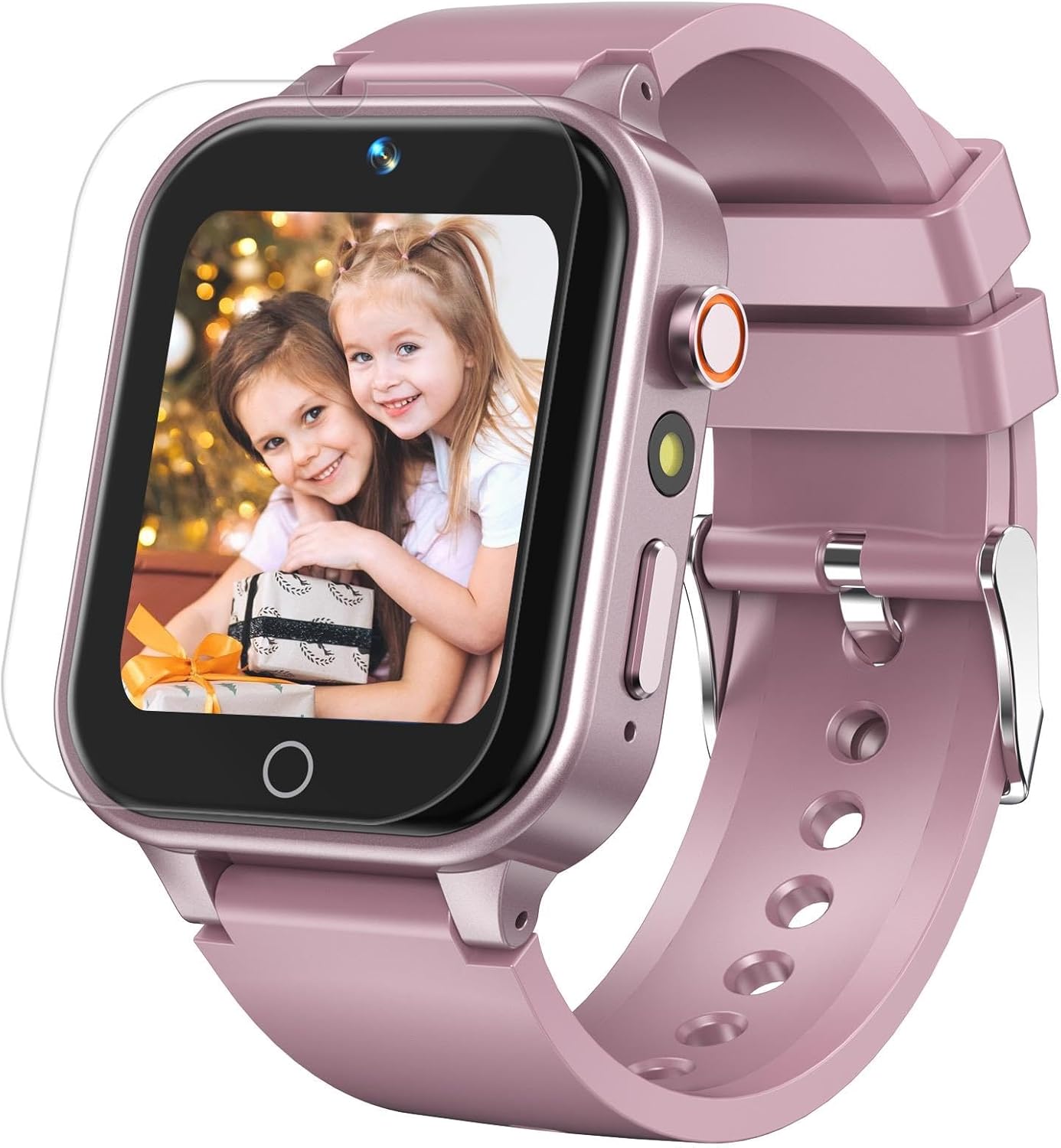 DERUI Kids Smart Watch - 26 Games, Camera, Pedometer Pink