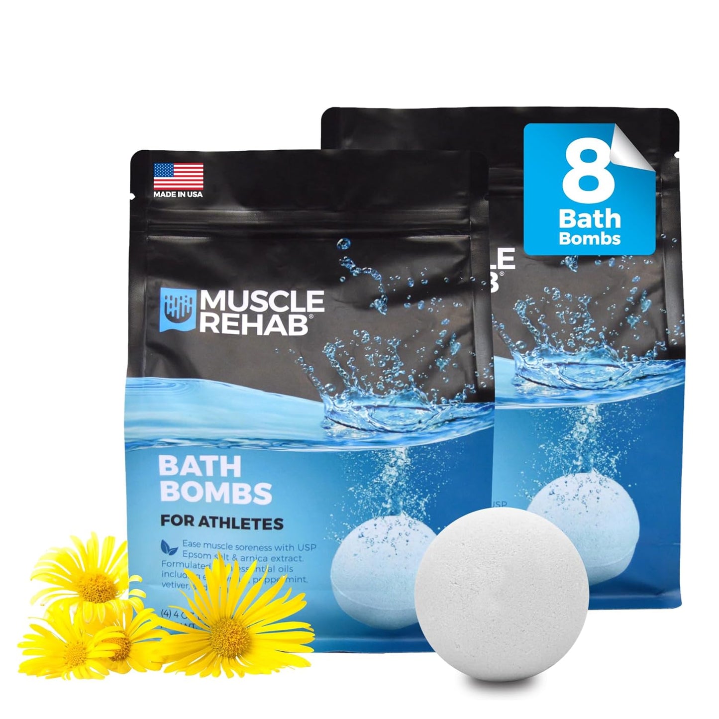 Magnesium Epsom Salt Bath Bombs for Fast Muscle Recovery