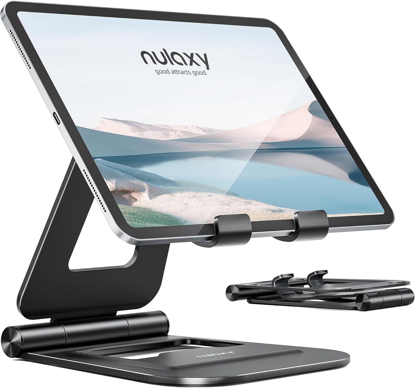 Nulaxy Dual iPad Stand: Fully Adjustable & Foldable!