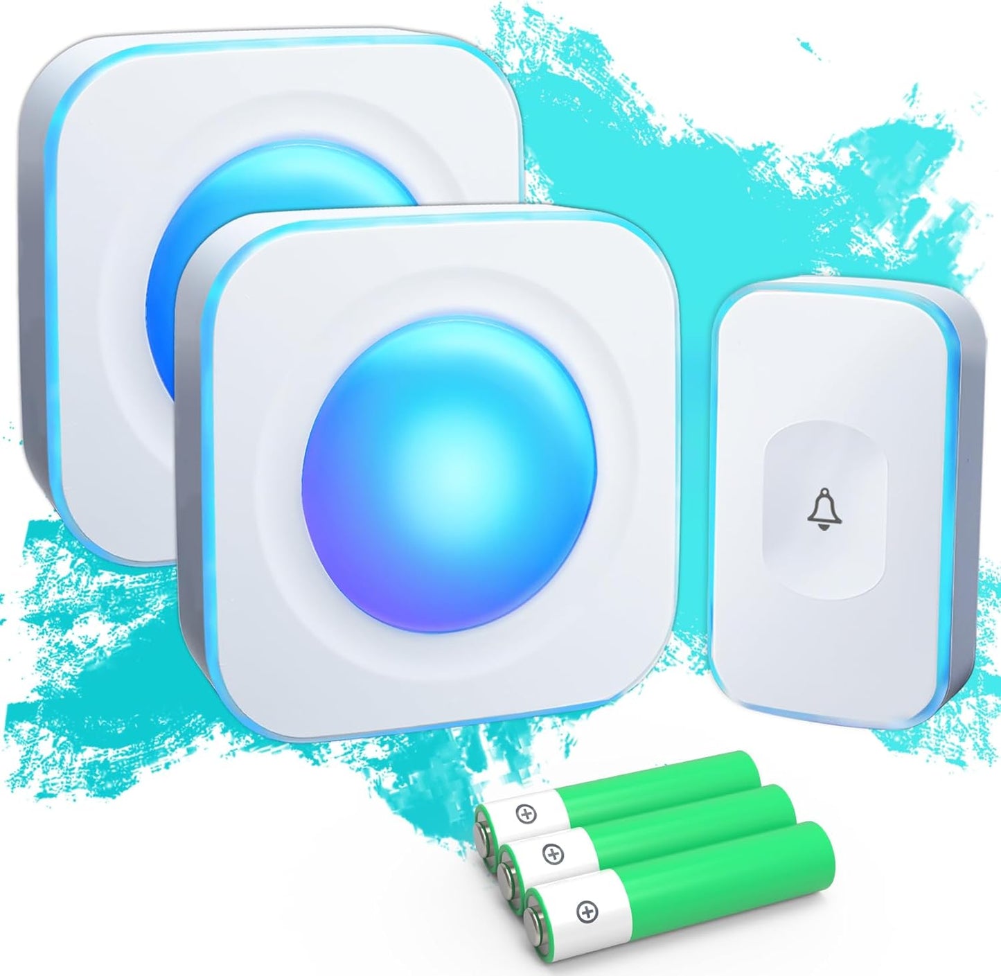 1200ft Range Wireless Doorbell Set Flashing Light