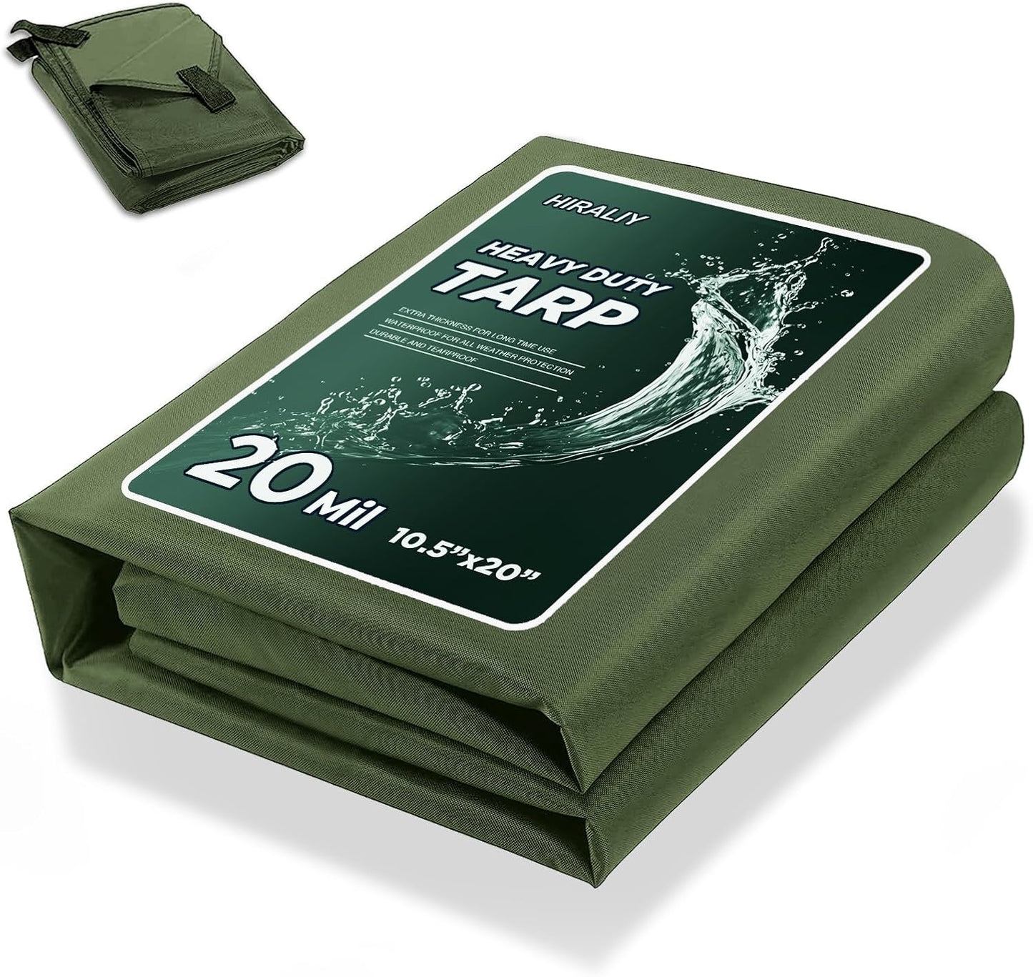 Heavy Duty Waterproof Tarp for All-Weather Protection 10.5x20ft