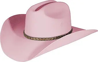 Enimay Western Cowboy Hat Pinch Front Wide Brim for All
