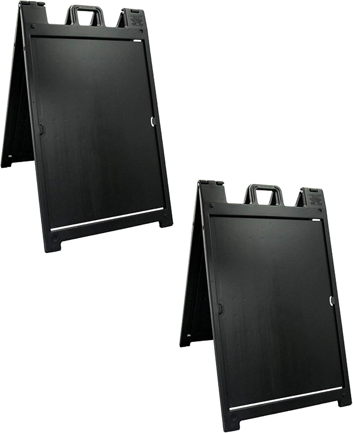 Black Plasticade Signicade Deluxe A-Frame Sidewalk Sign Set