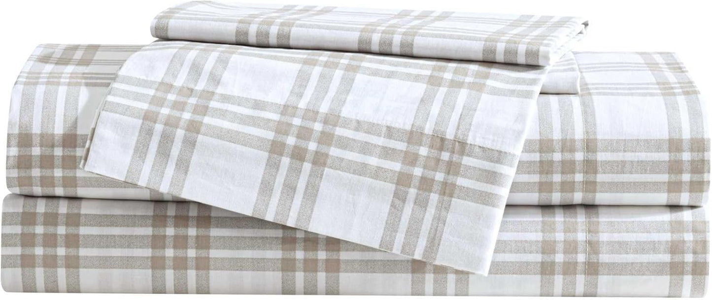 Eddie Bauer King Sheet Set - Super Soft Cotton Percale Bedding