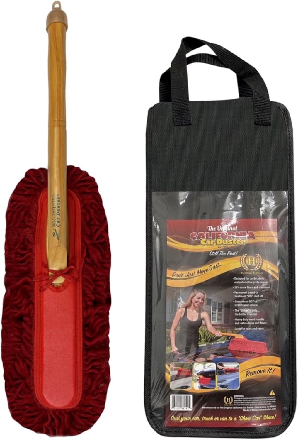 California Car Duster Heritage Edition with Wood Handle for Cars
