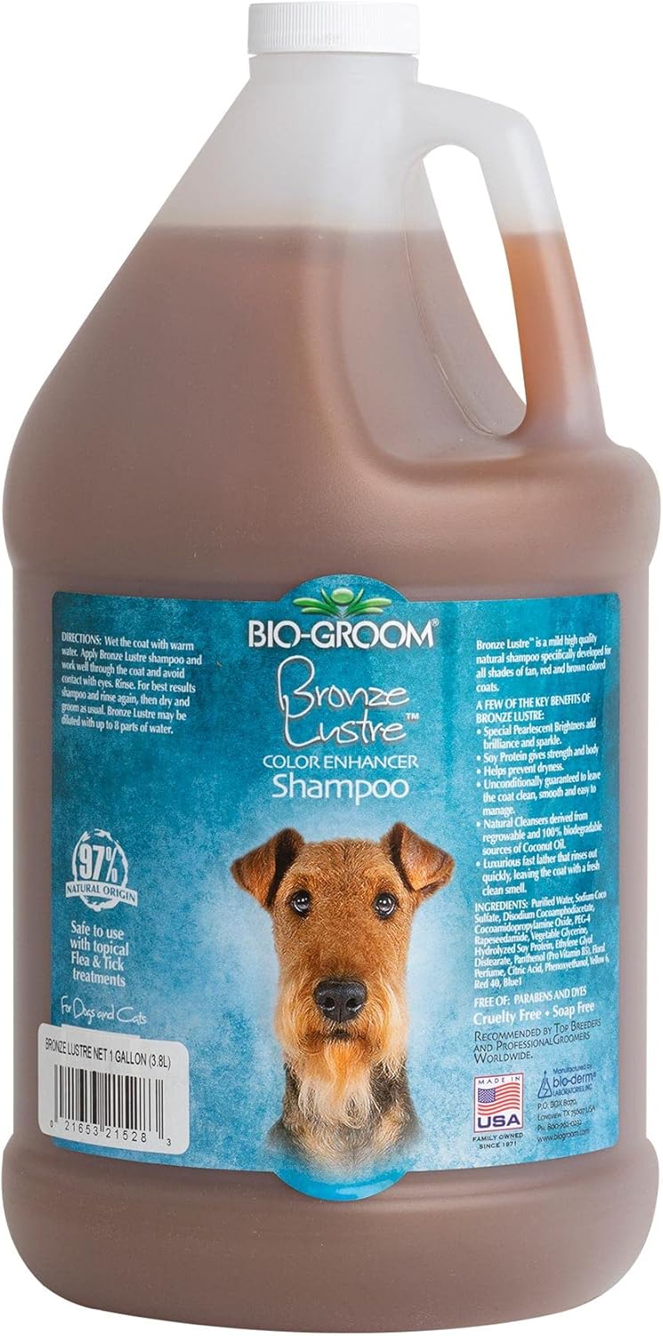 Bio-Groom Bronze Lustre Enhancer Shampoo for Brown Coats