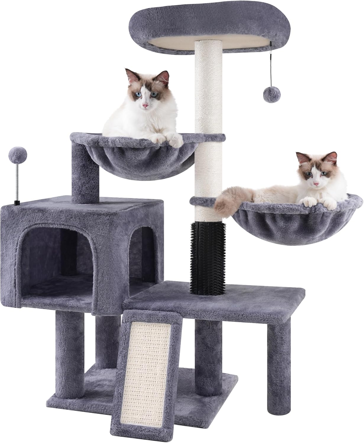 ROYPET Cat Tree with Condo, Hammocks, and Scratching Posts