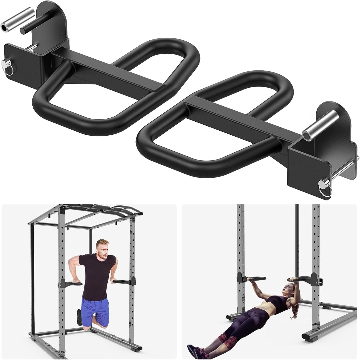 SELEWARE Multi Grip Dip Attachment: 500 lb Strength Boost!