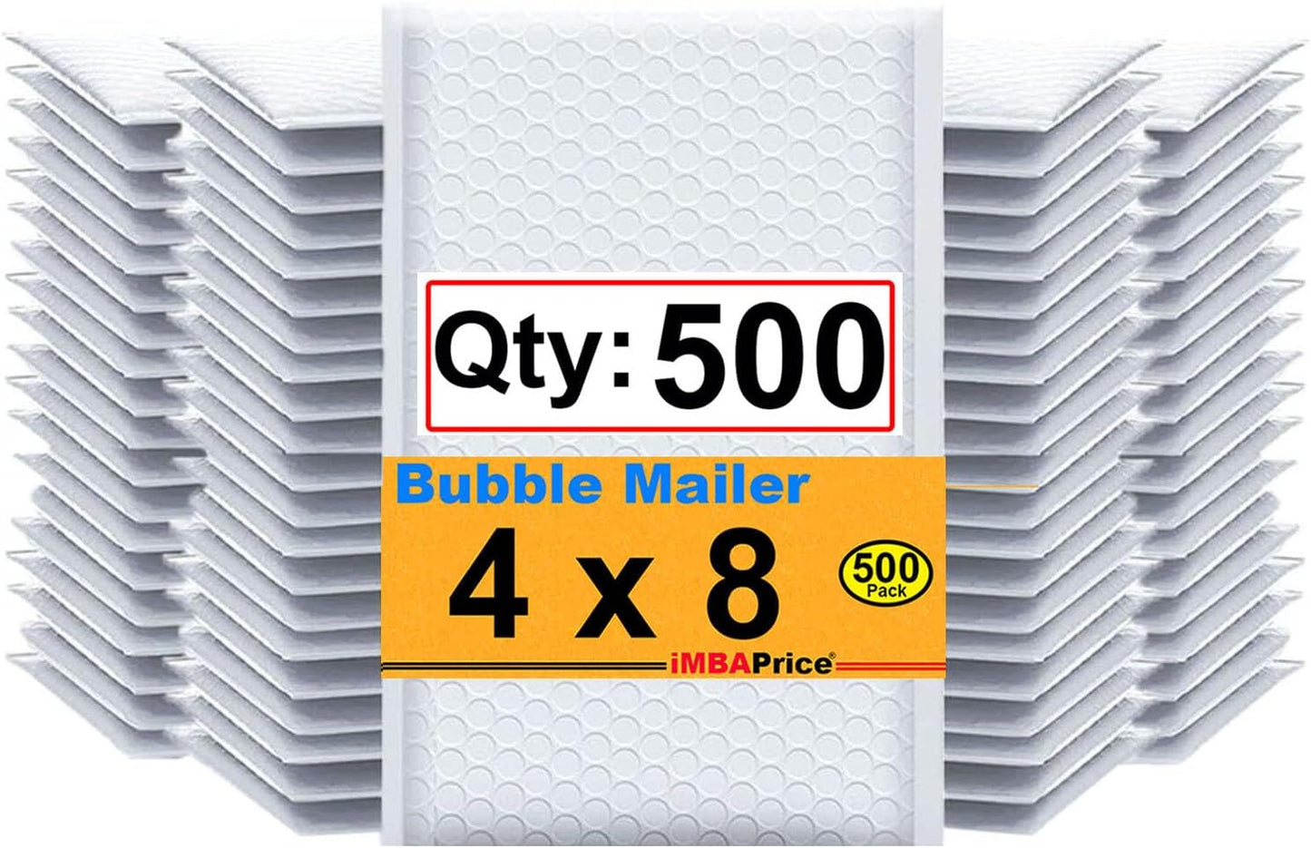 Self Seal Poly Bubble Mailers 4in x 8in for Secure Shipping