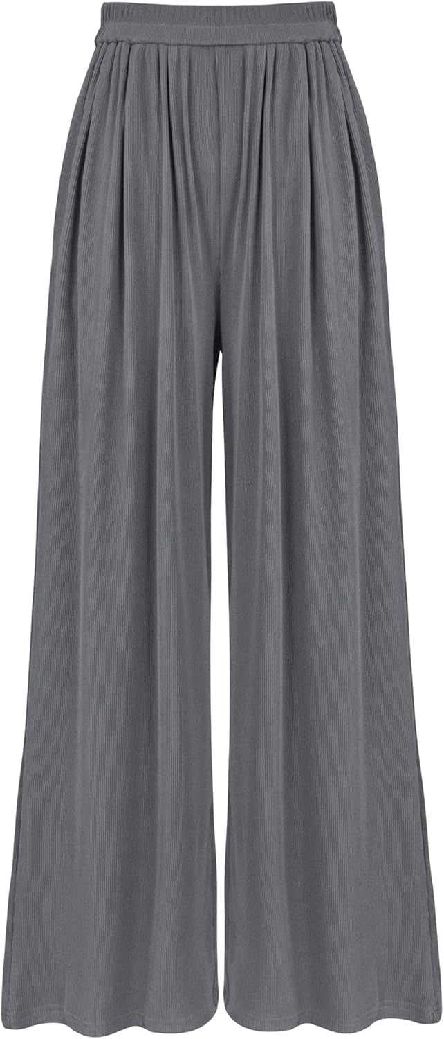 BTFBM Womens Casual Wide Leg Pants for Summer and Fall Wear