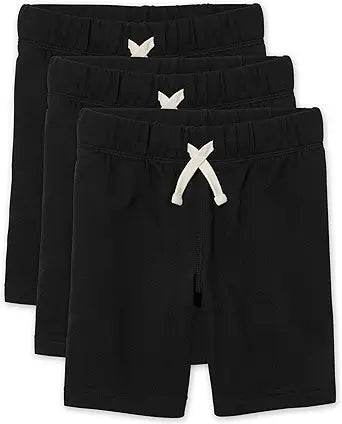 Boys French Terry Casual Shorts - Comfy 3-Pack for Everyday Wear