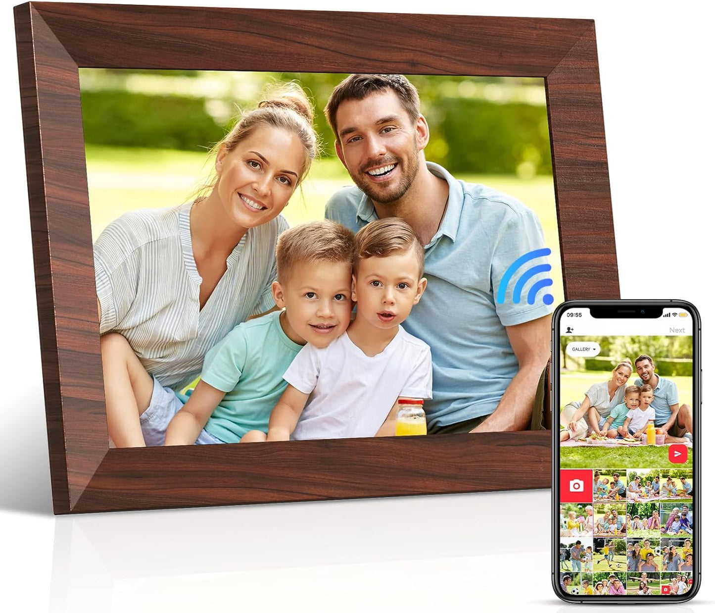 10.1 WiFi Digital Picture Frame with Touch Screen and Cloud Sharing