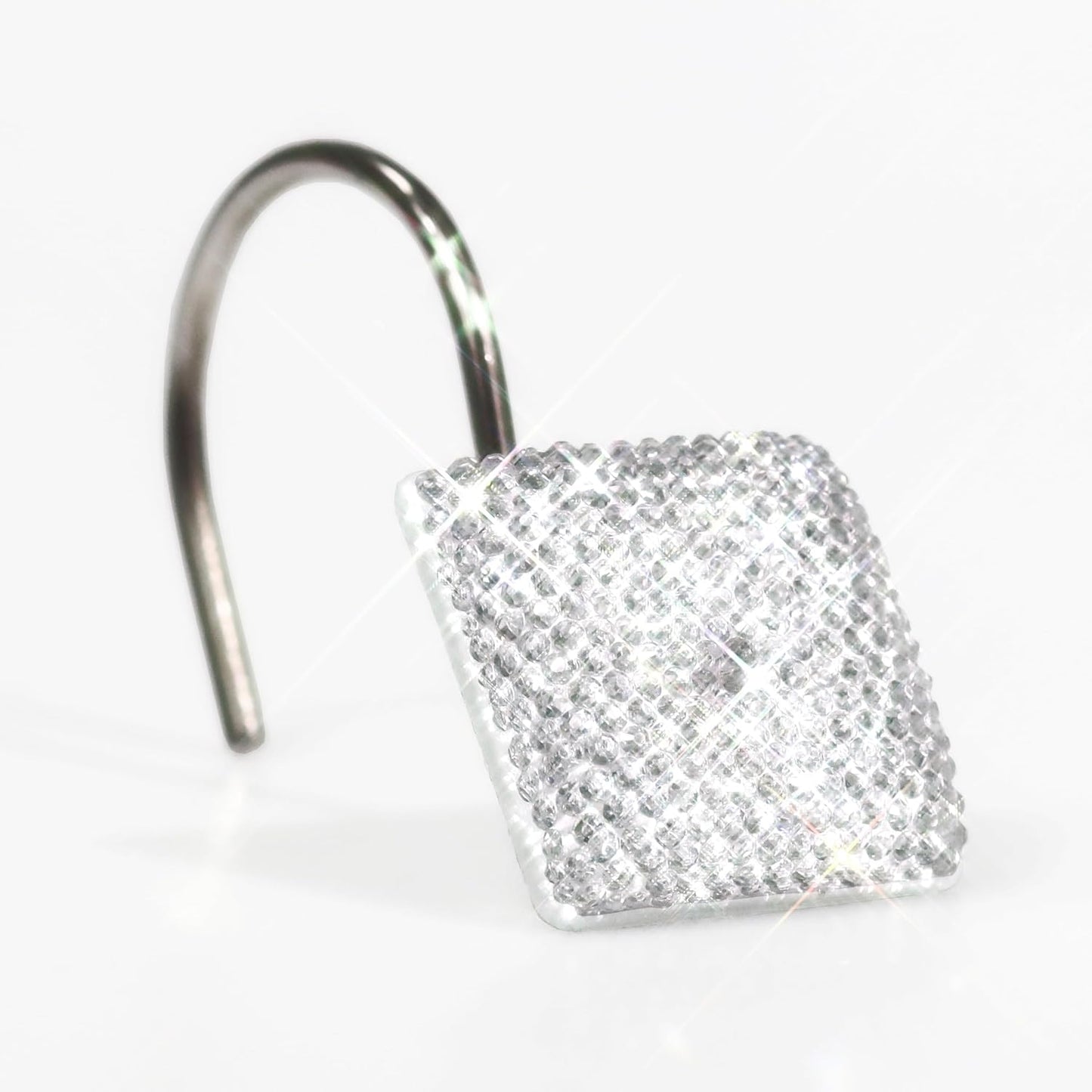 Bling Crystal Shower Hooks: Sparkle & Shine! - Popkozzi