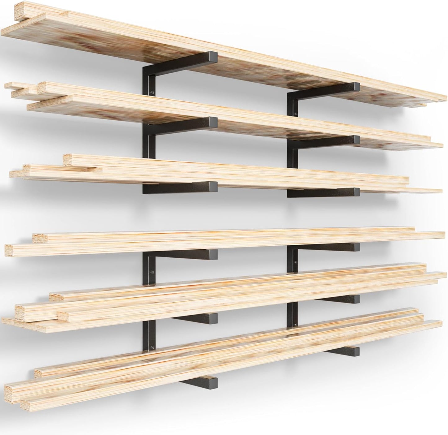 YYR Wood Organizer and Lumber Storage Rack for Heavy Duty Use