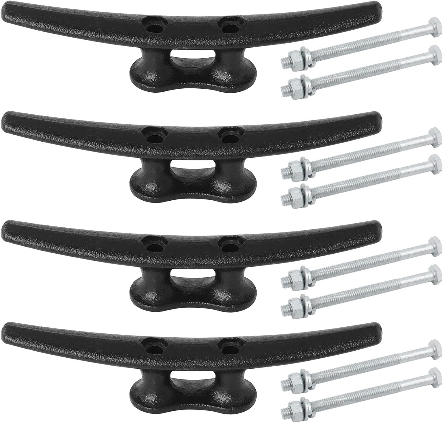 Dock Cleats 8 Inch with Hardware for Secure Boat Tying