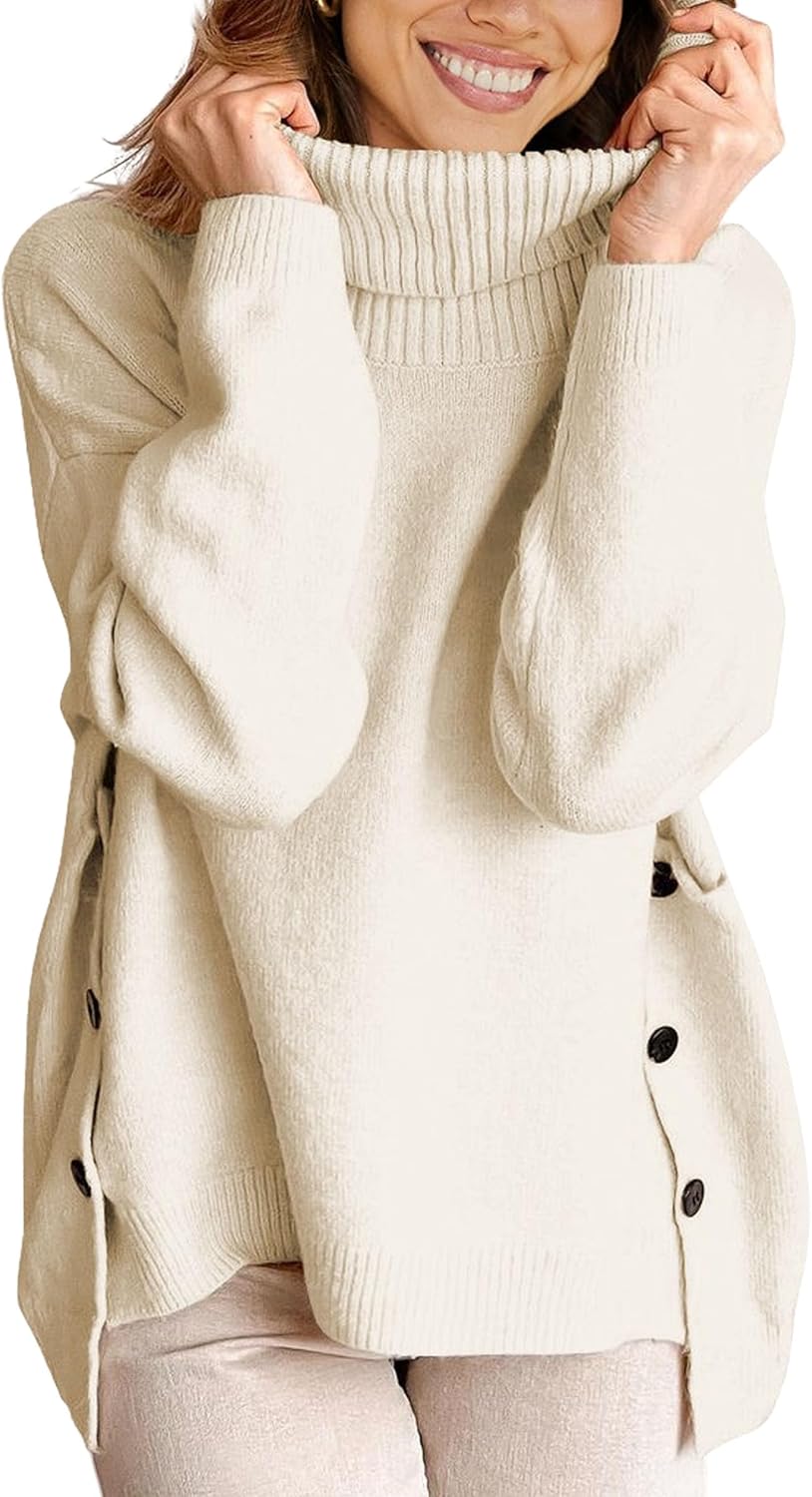Stylish ECOWISH Women Fall Pullover Sweater for Cozy Days