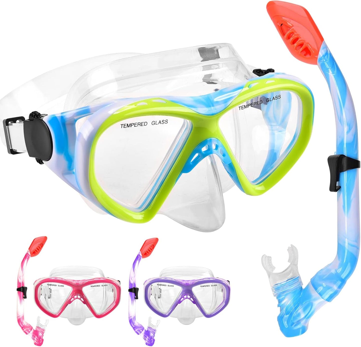 180 Panoramic View Kids Snorkel Set - ACQCES