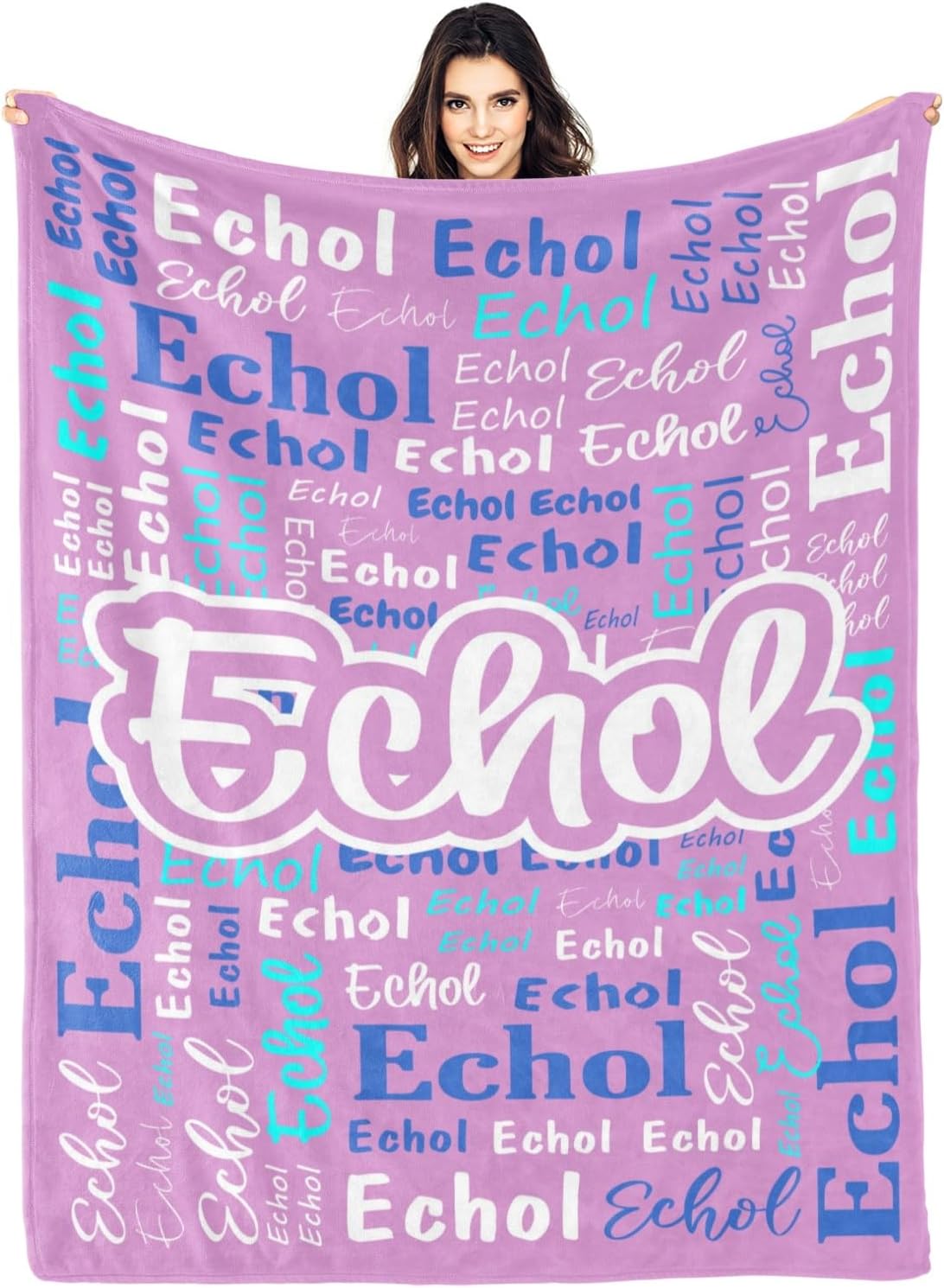 Custom Blanket with Name Personalized for Kids and Adults