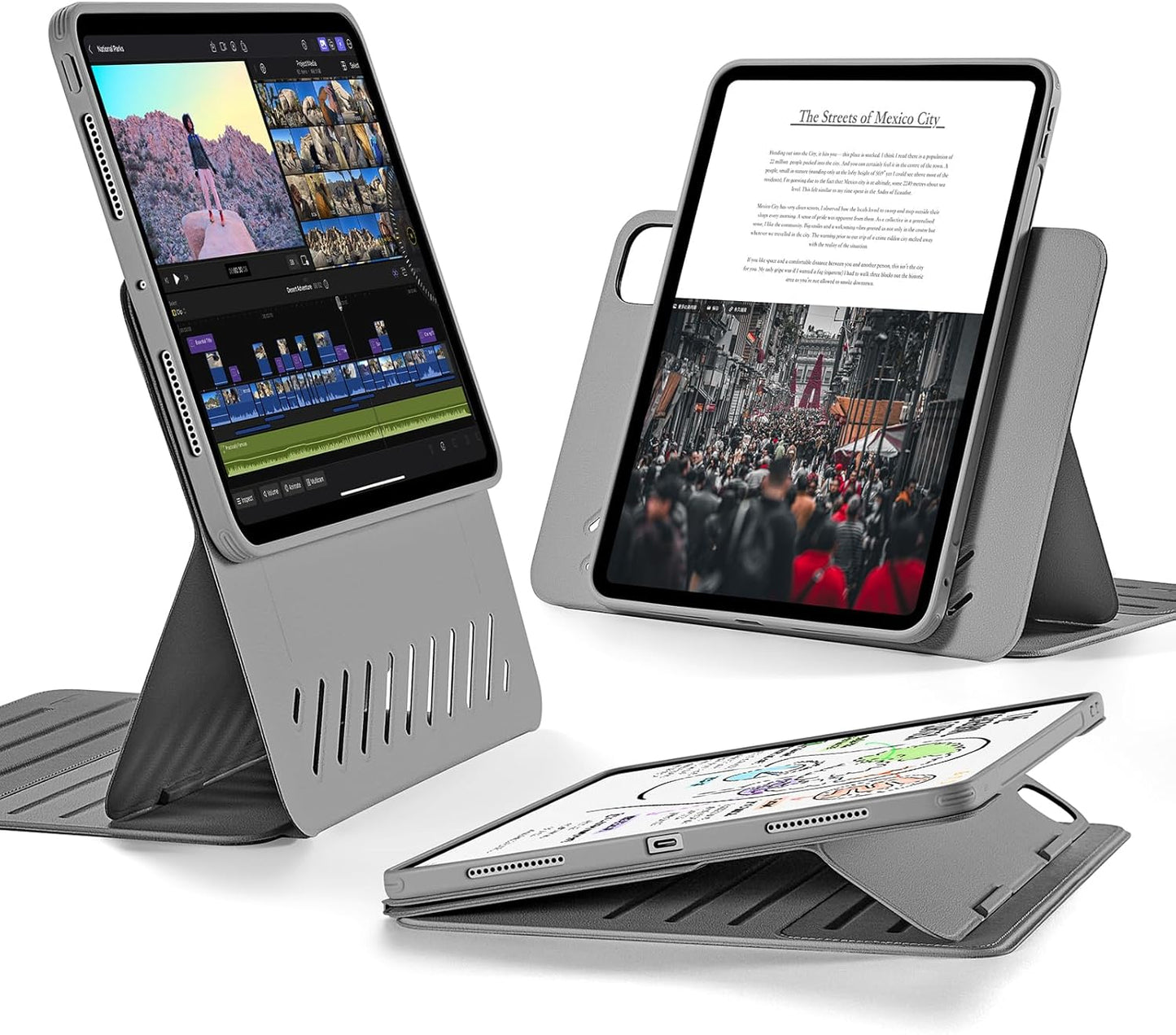 ESR iPad Pro 11 Inch Case with Rotating Magnetic Cover and Stand