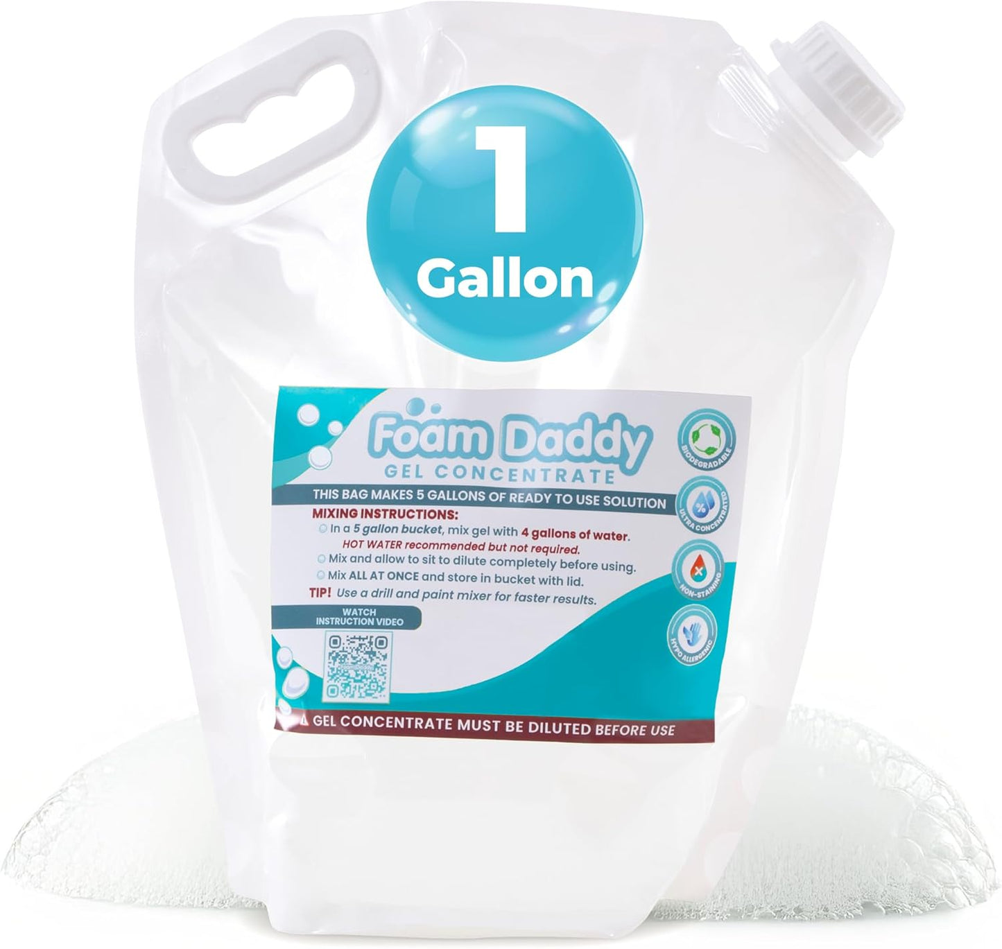 FoamDaddy Professional Strength Gel for Ultimate Foam Parties