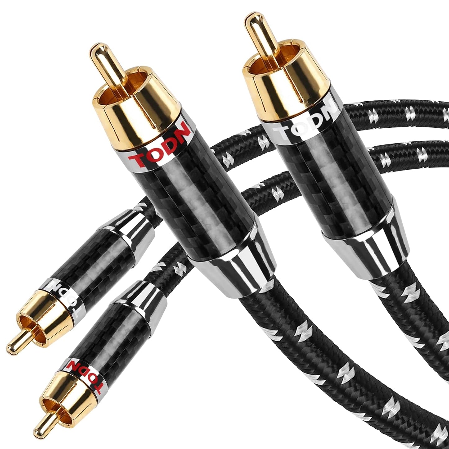 TODN HiFi RCA to RCA Audio Cables for Powerful Bass and Clarity