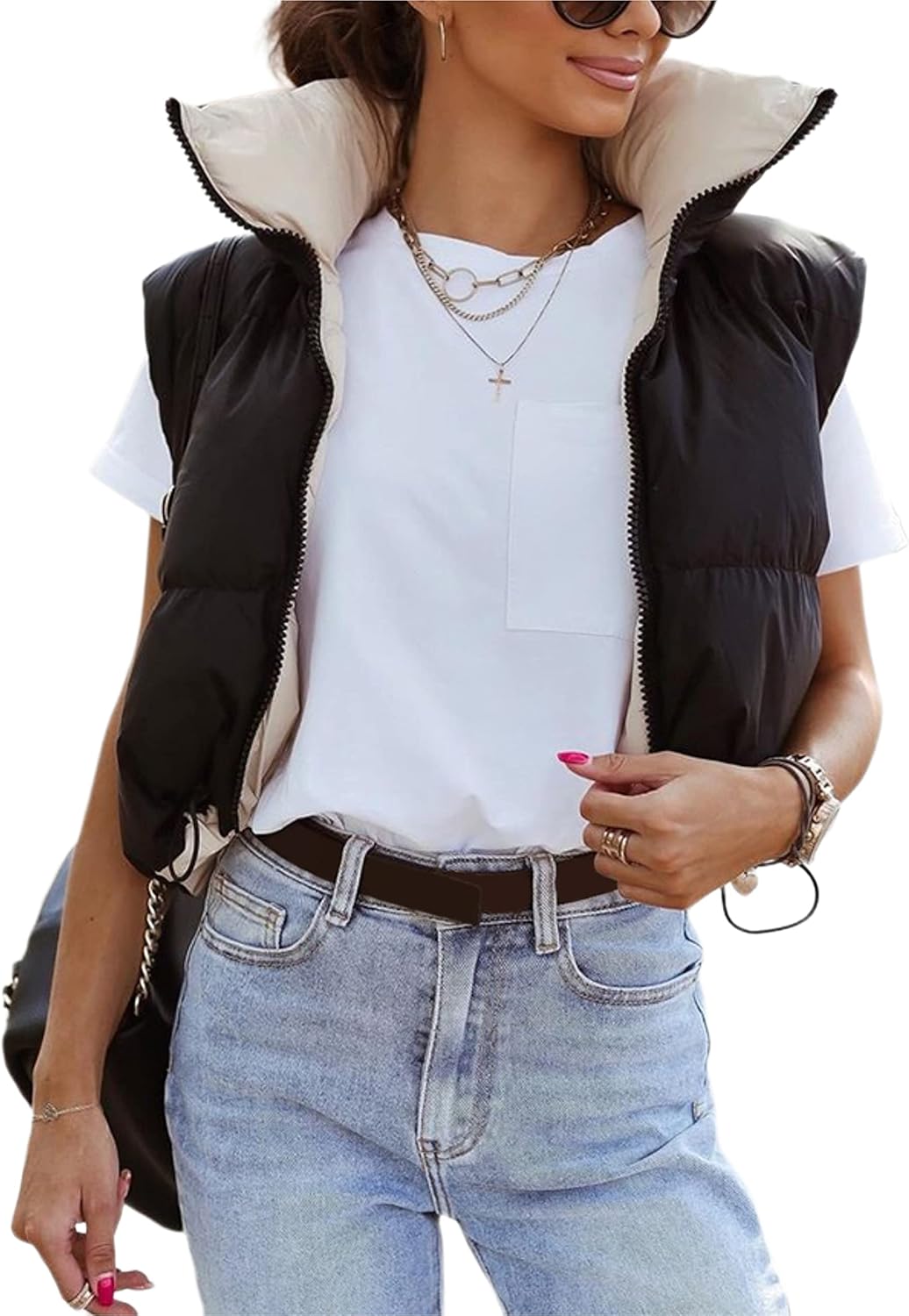Cropped Puffer Vest for Women - Stylish and Versatile Options