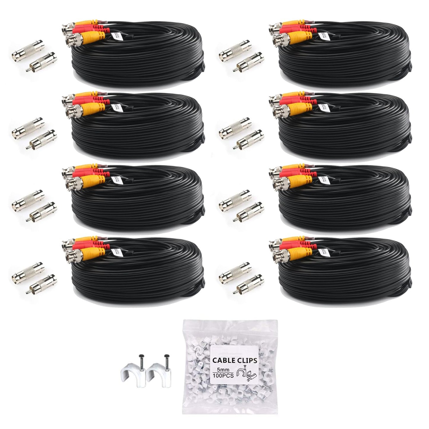 50ft Video Power Cable for CCTV Security DVR System Installation