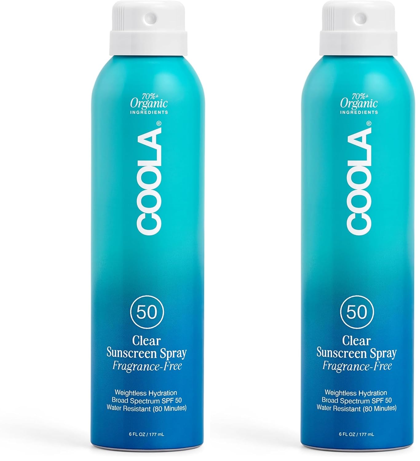 COOLA Organic Sunscreen SPF 50 Spray for Daily Skin Protection
