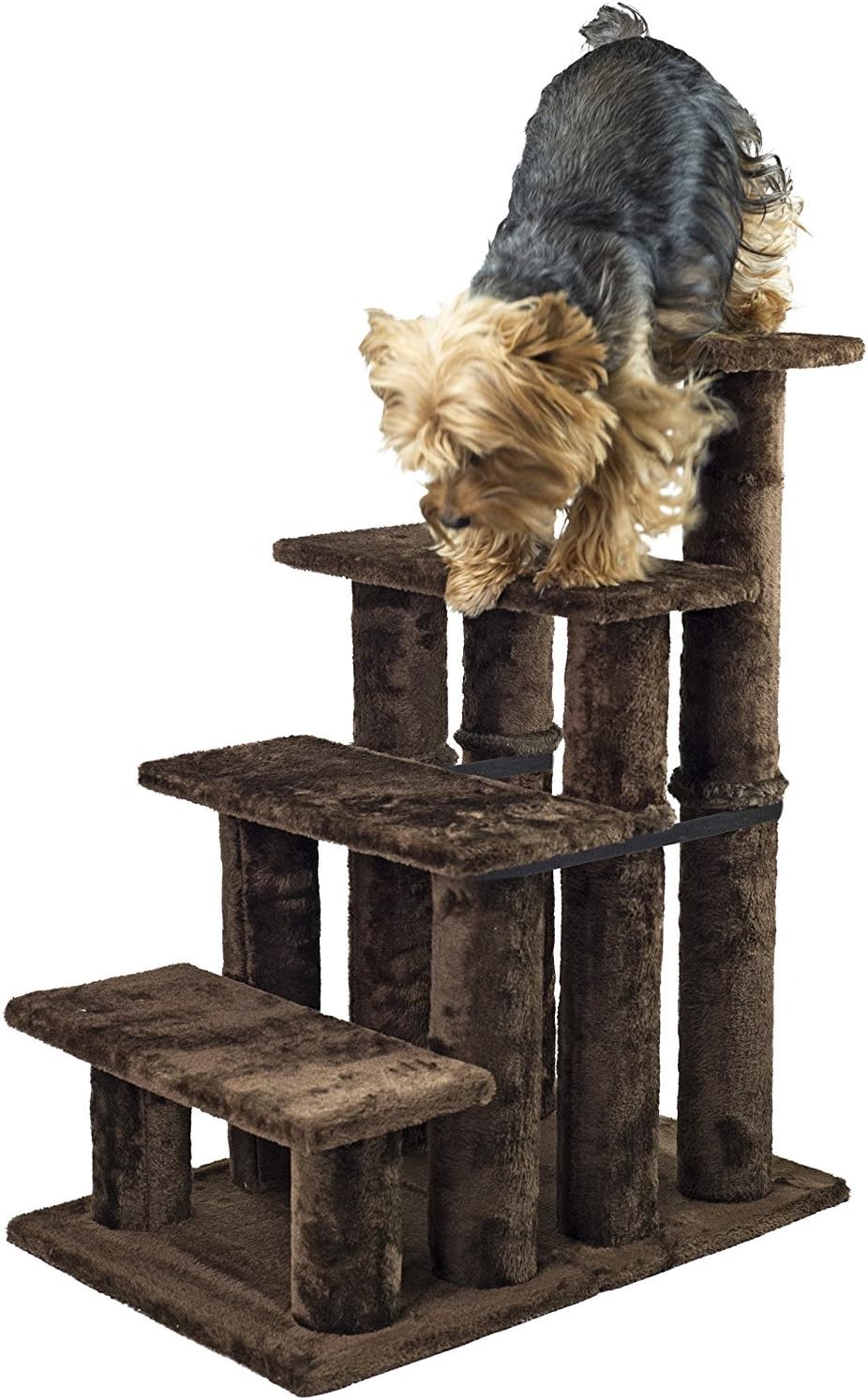 Furhaven Steady Paws Multi-Step Pet Stairs for High Beds