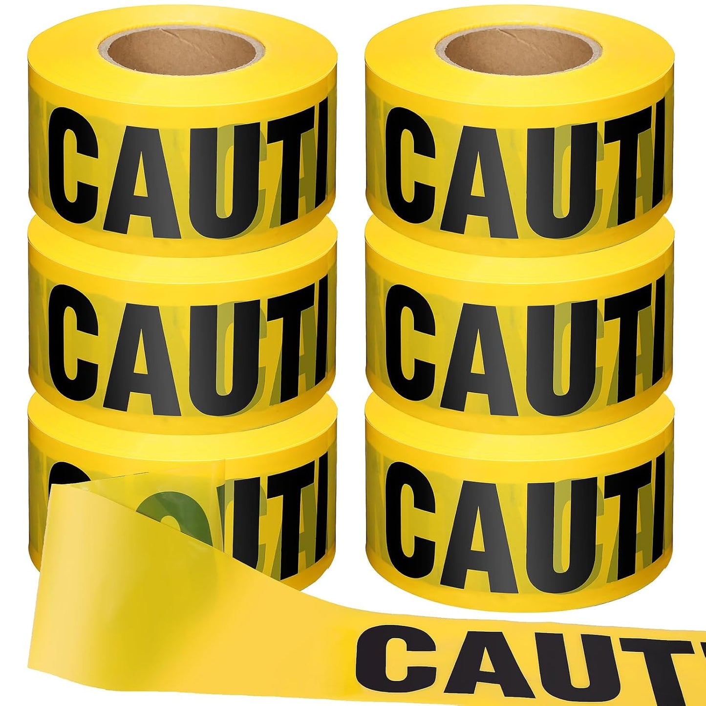 Treela Caution Danger Tape Roll for Safety and Halloween Use