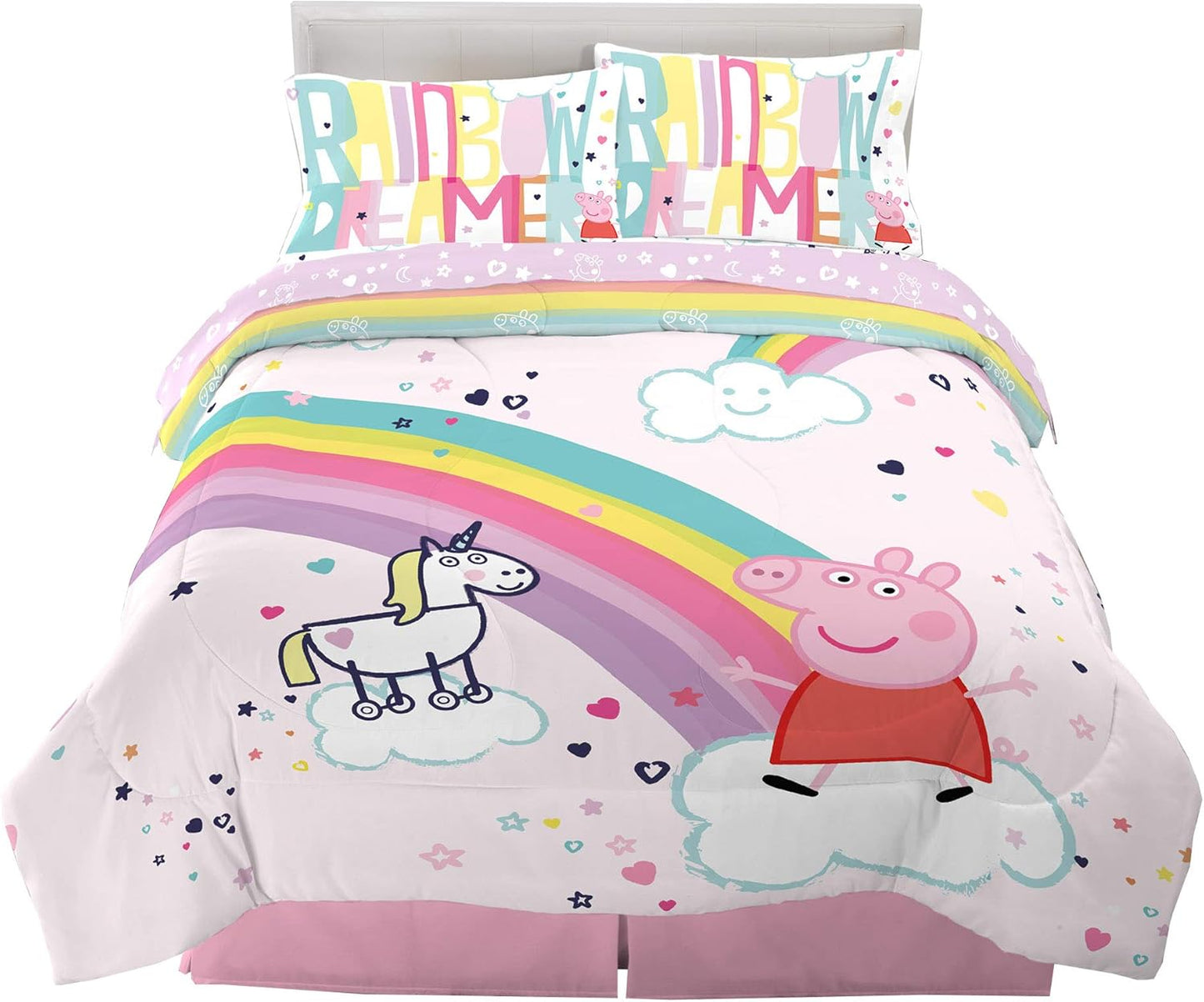 Peppa Pig Super Soft Comforter and Sheet Set for Kids