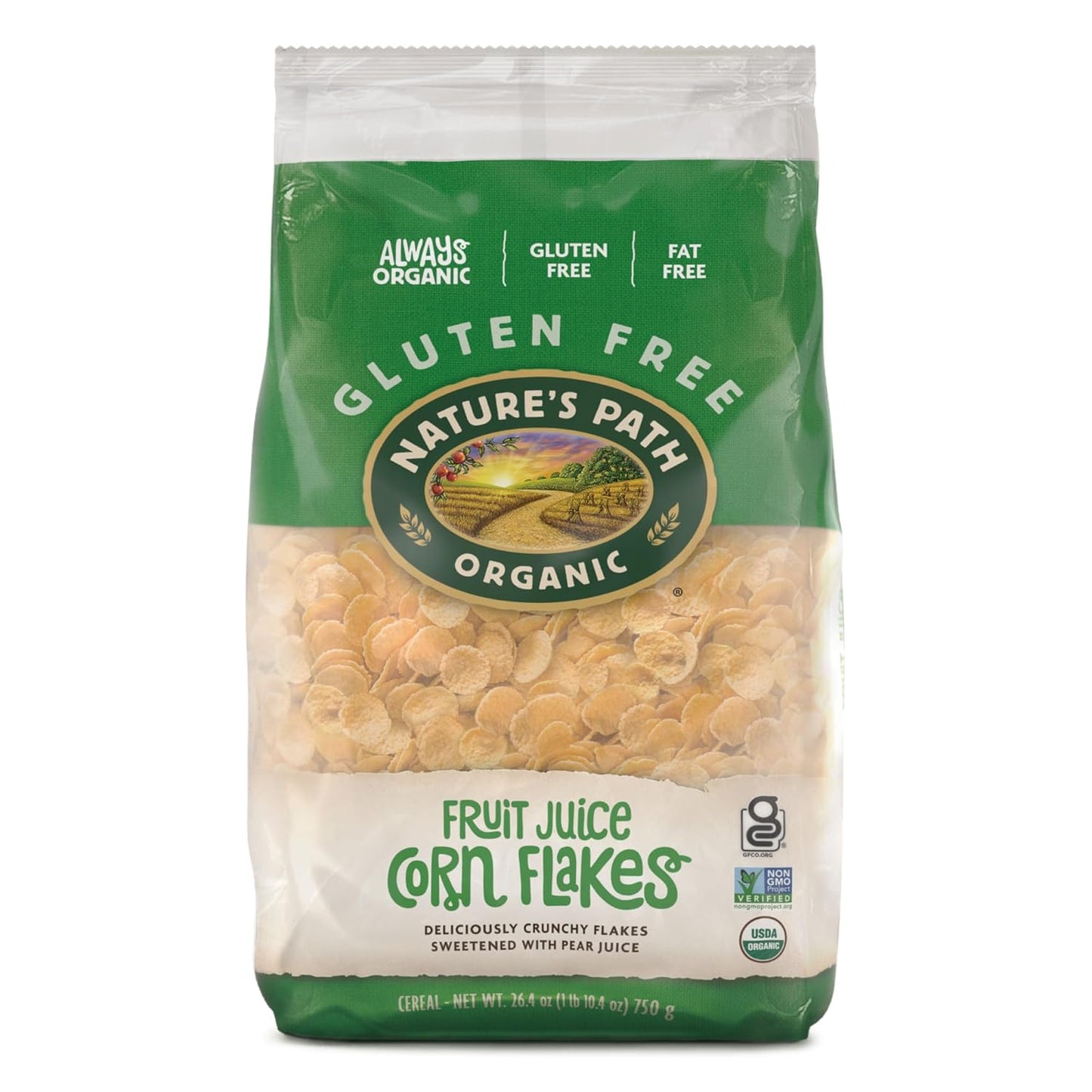 Nature's Path Organic Fruit Juice Sweetened Corn Flakes Cereal
