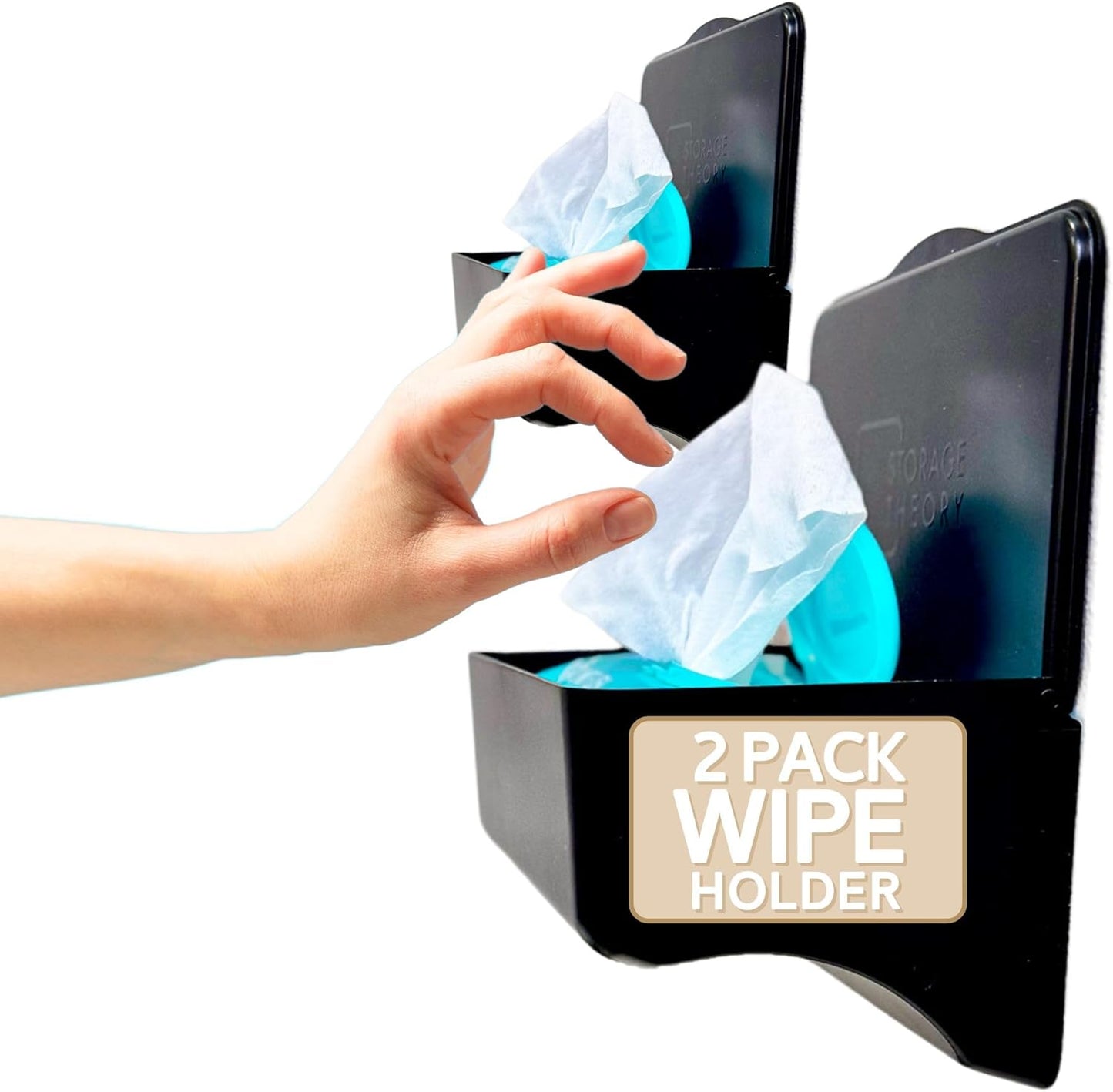Bathroom Wipes Holder Dispenser with Shelf for Easy Access