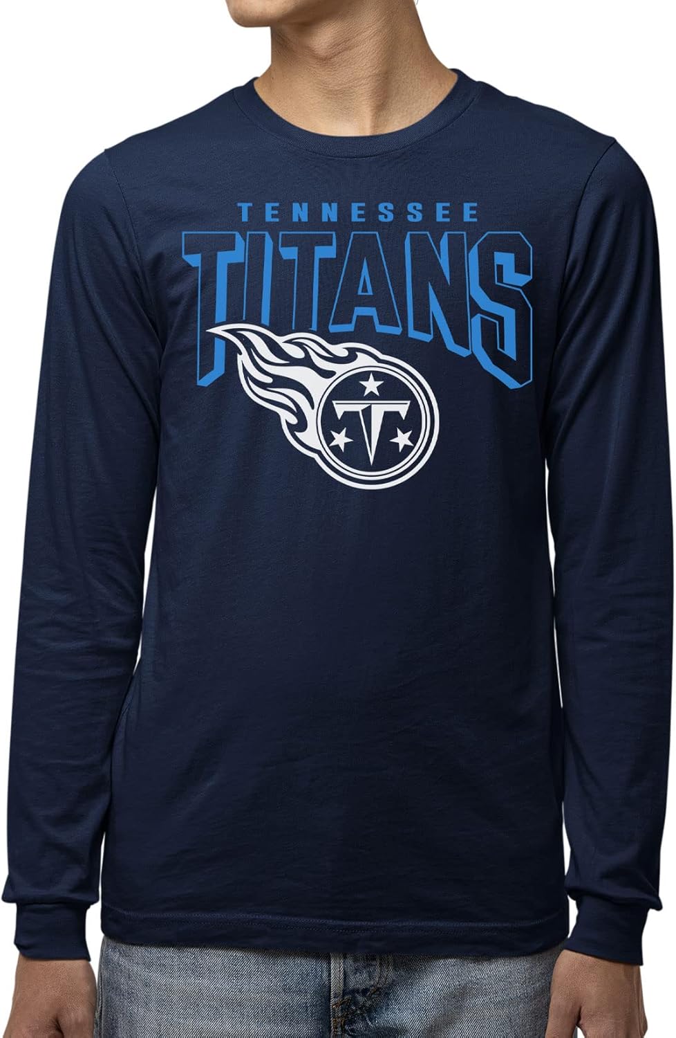 Tennessee Titans Long Sleeve Fan Shirt - Bold Logo Design