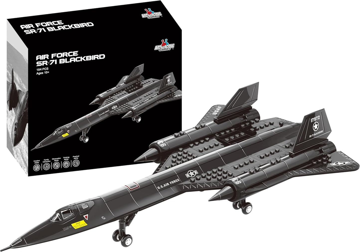 Apostrophe Games SR-71 Blackbird Jet Building Block Set Review