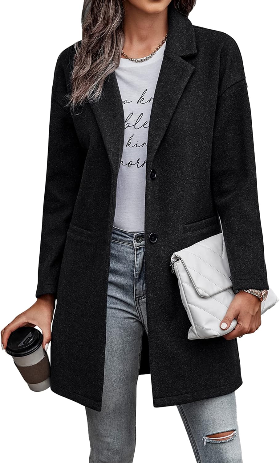 Trendy Fall Casual Plaid Shacket Jacket for Women - Stylish Coat