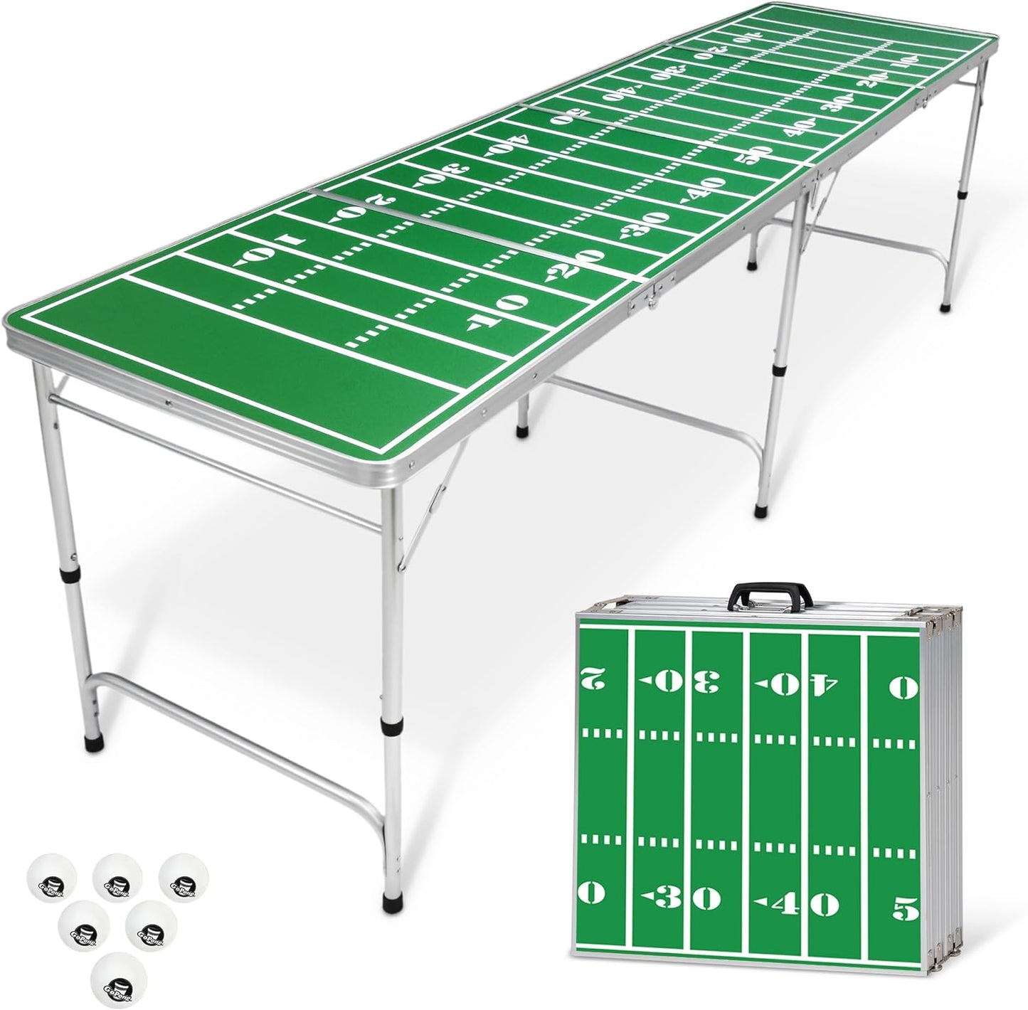 GoPong 8 Foot Portable Beer Pong Table for Ultimate Fun