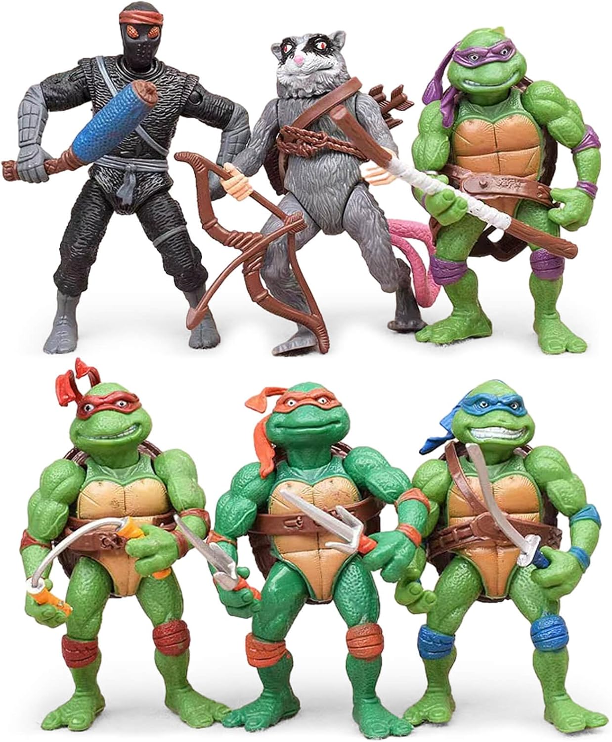 Turtle Action Figures Collectible Toy Set for Birthday Gifts