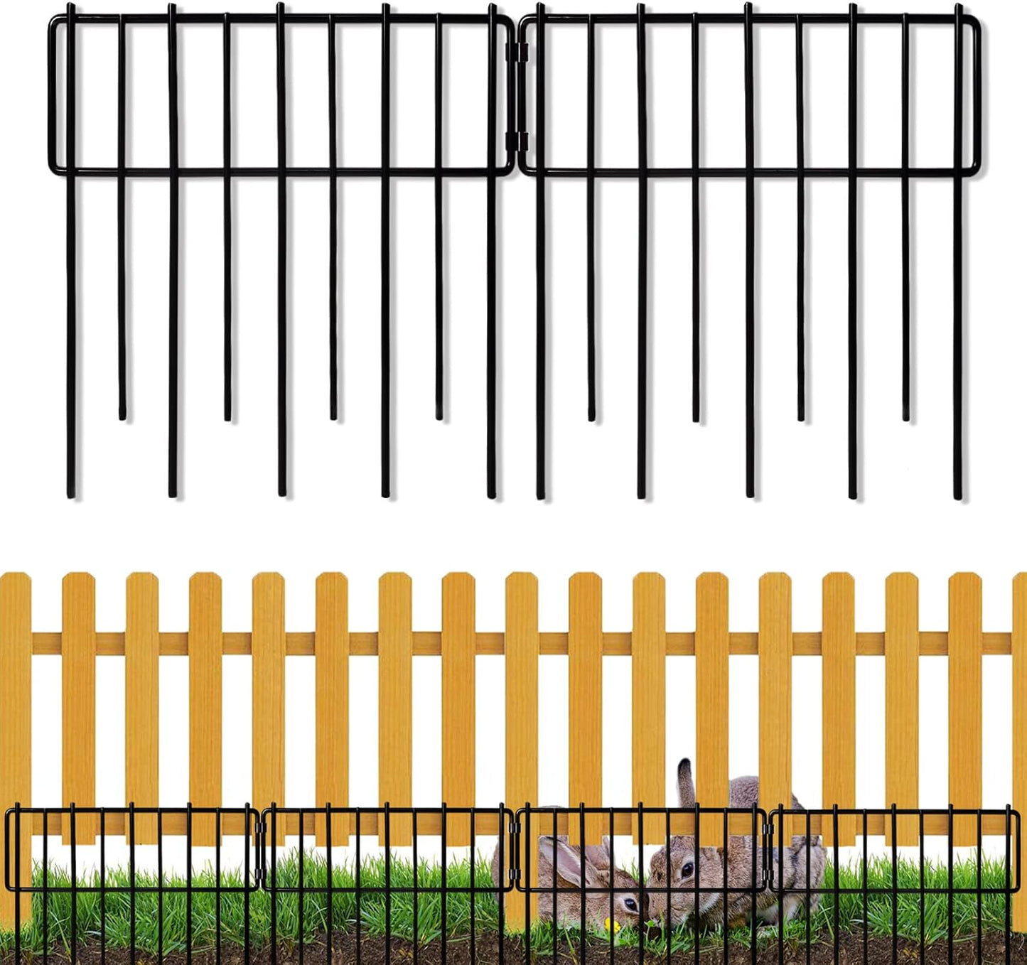 Blingluck Animal Barrier Fence - 12In x 28Ft Rustproof Garden Fencing