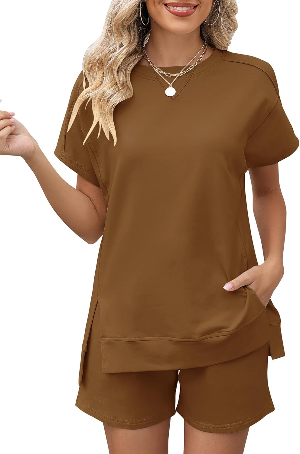 LOMON Womens Fashion 2 Piece Outfits for Summer Comfort