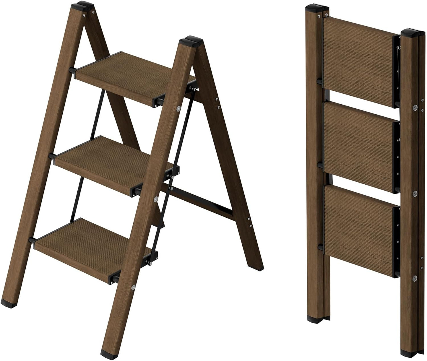Taranta 3 Step Ladder - Lightweight Folding Step Stool for Home