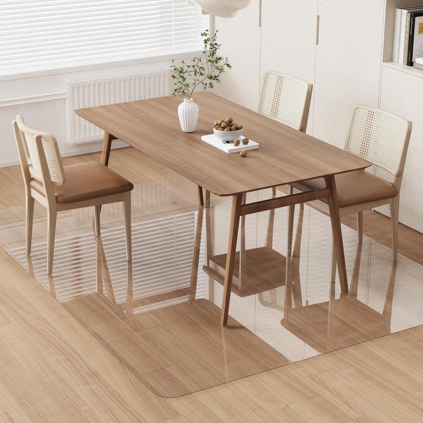 Large Waterproof Vinyl Rug: No Slip, Easy Clean