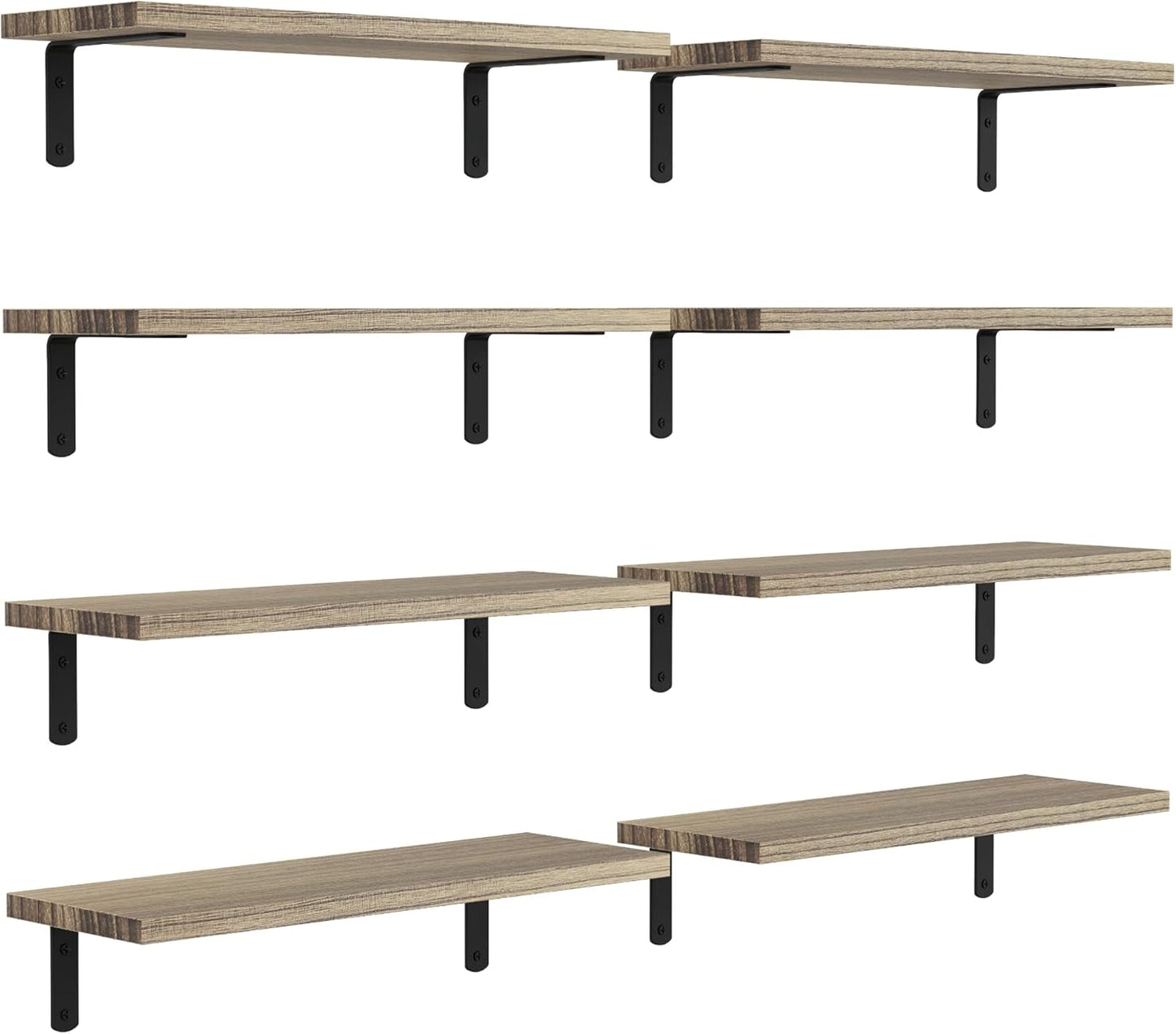 Floating Shelves for Bedroom and Bathroom Wall Decor Storage