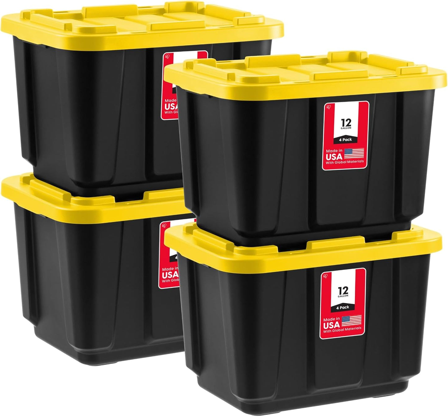 IRIS USA 12 Gallon Heavy Duty Truck Bed Toolbox Storage Bins