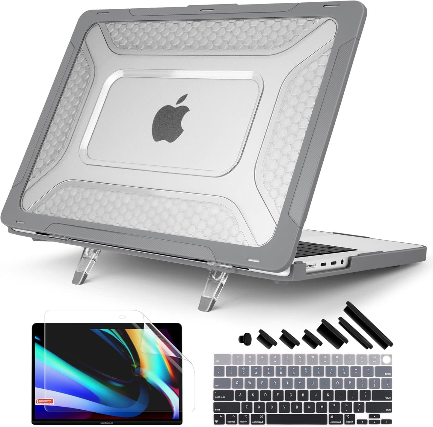 Batianda Compatible MacBook Pro 14 inch Case with Kickstand