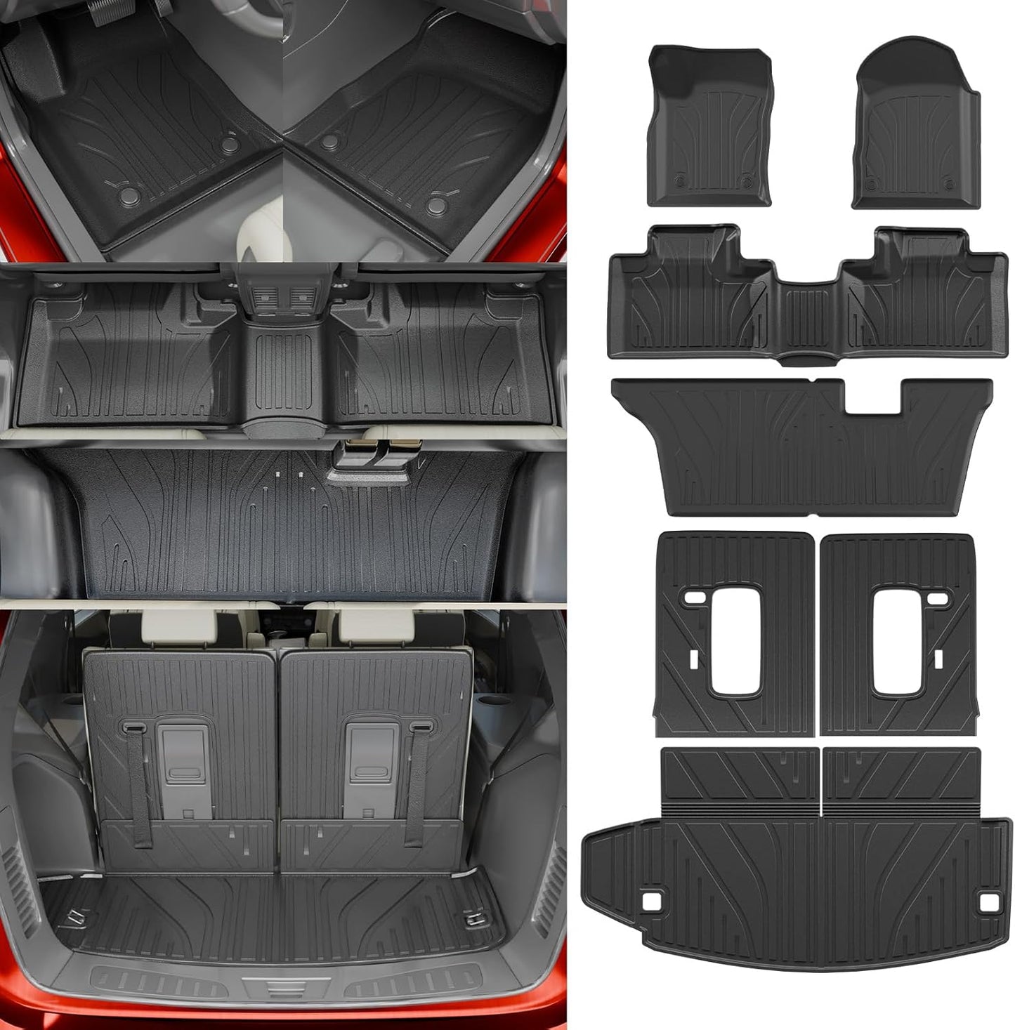 All Weather Floor Mats for 2016-2026 Dodge Durango 7-Seater