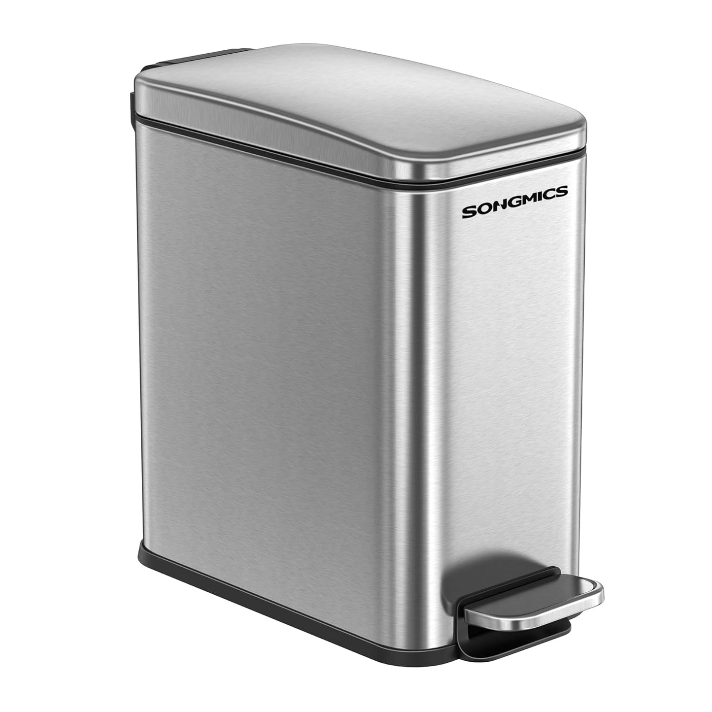 SONGMICS 2.6 Gallon Bathroom Trash Can for Small Spaces