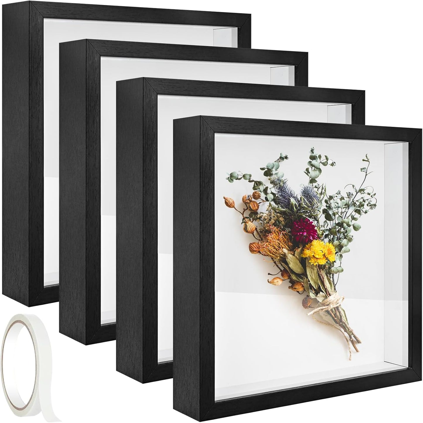 10x10in Shadow Box Frame Set for Memorable Displays and Crafts